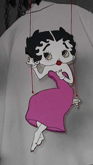 Wood Betty Boop on Swing Image