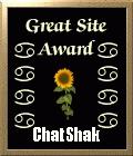 Great Site Award Image : It is obvious that you have put much effort into creating a better than average website. 