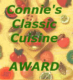 Connie's Classic Cuisine Award