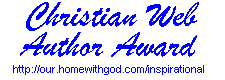 Christian Web Author Award Image : For a Christian family friendly web page. 