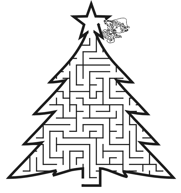 Christmas Tree Maze Image